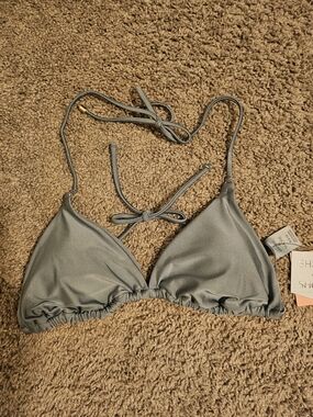 Shade & Shore Soft Sage Triangle Bikini Top